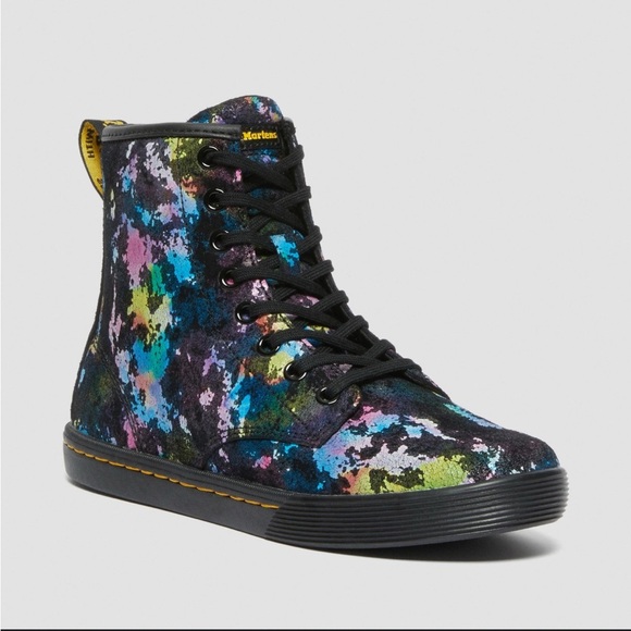 Dr. Martens Sheridan WOMEN'S Confetti Suede Casual Boots - Picture 1 of 7